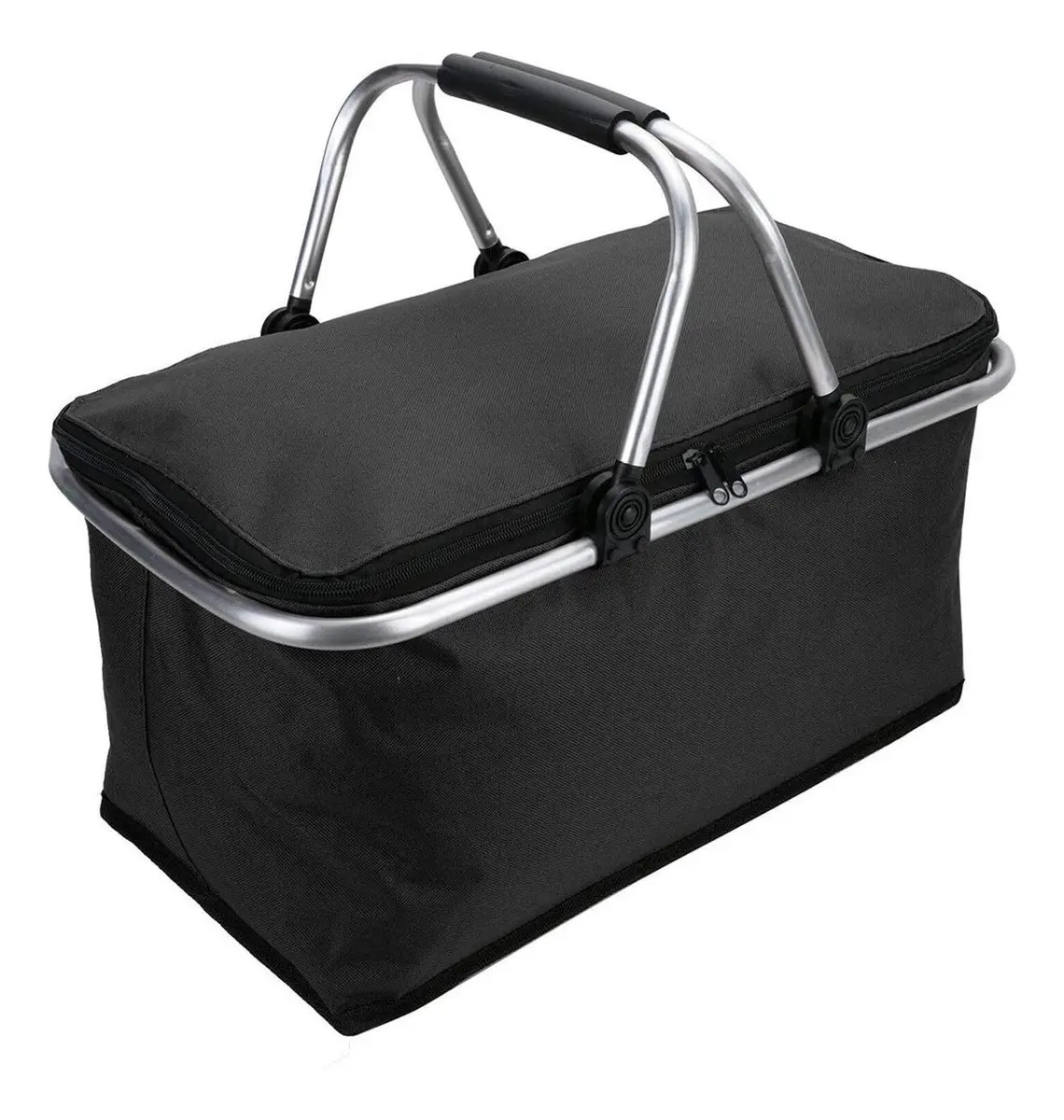 Cooler plegable negro armado