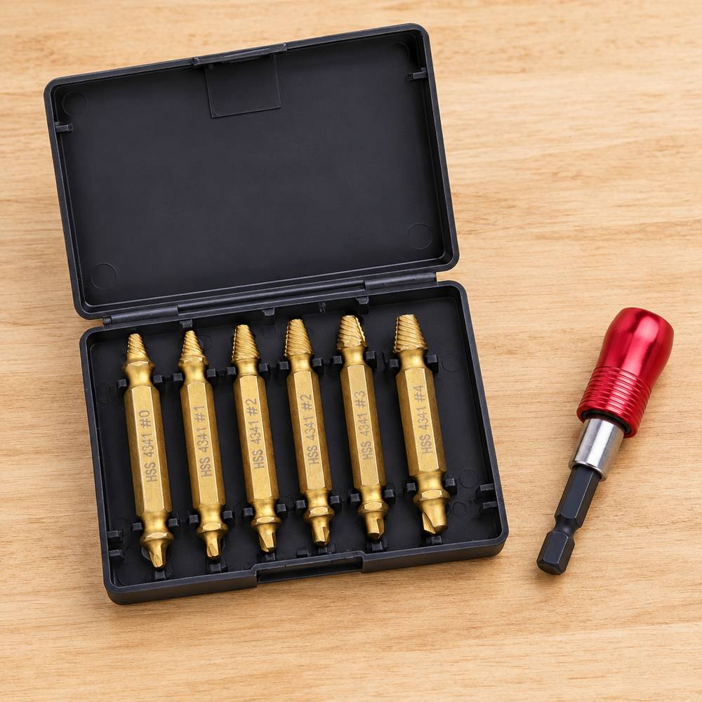 Lo que recibes: el estuche negro con las 6 piezas doradas (#0, #1, #2, #2, #3 y #4) y, aparte, el porta-puntas magnético de regalo