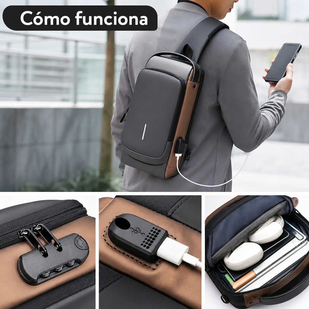 Anda tranquilo en el Metro y la calle: nadie te abre ni te arranca este bolso
